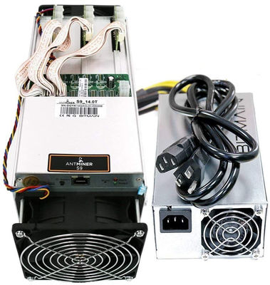 ใช้ Bitmain Antคนขุดแร่ S9 13.5 Th/S Sha 256 Bitcoin คนขุดแร่ 78dB