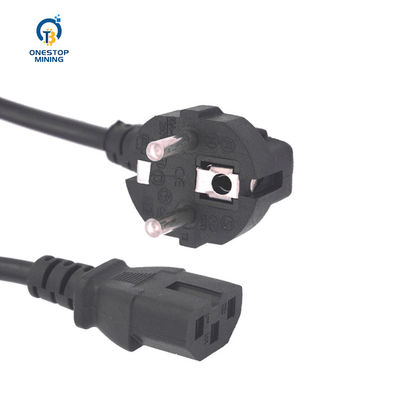 1.5m 1.8m 2m Asic Miner Parts สายไฟ PSU สำหรับอุปกรณ์อิเล็กทรอนิกส์ Miner