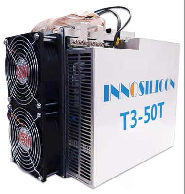 Innosilicon T3+ 57t BTC ตัวขุด Asic พร้อม Psu 220v/110v