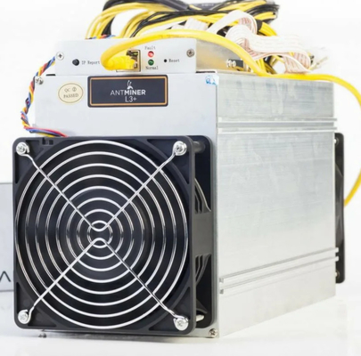 Antคนขุดแร่ L3+ 504 Mh/S Litecoin Bitmain คนขุดแร่ Scrypt คนขุดแร่ Asic