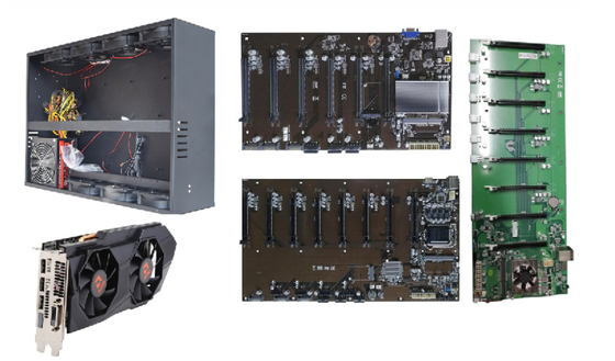 Gpus Miner 8 Gtx 1660 Ti 6 Gb 6 กิกะไบต์ กราฟิกการ์ด Ethereum คนขุดแร่ Asic Miners