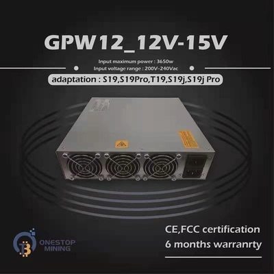 แหล่งจ่ายไฟ 3650W สำหรับ Bitmain S19 S19Pro S19J S19JPro S19A Series